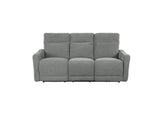 9804DV-3PWH Edition Power Double Lay Flat Reclining Sofa with Power Headrests and USB Ports