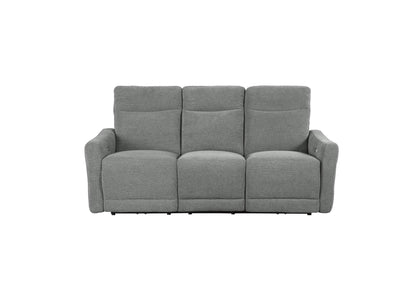 9804DV-3PWH Edition Power Double Lay Flat Reclining Sofa with Power Headrests and USB Ports