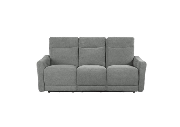 9804DV-3PWH Edition Power Double Lay Flat Reclining Sofa with Power Headrests and USB Ports
