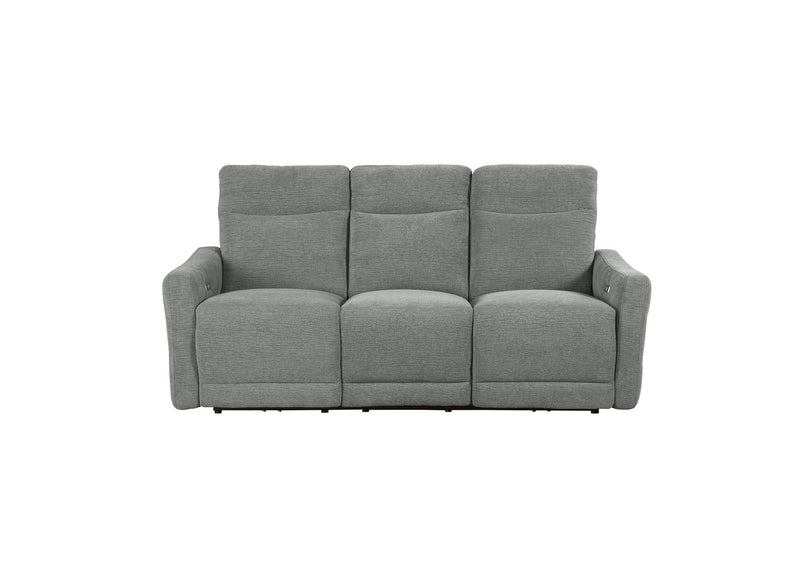 9804DV-3PWH Edition Power Double Lay Flat Reclining Sofa with Power Headrests and USB Ports