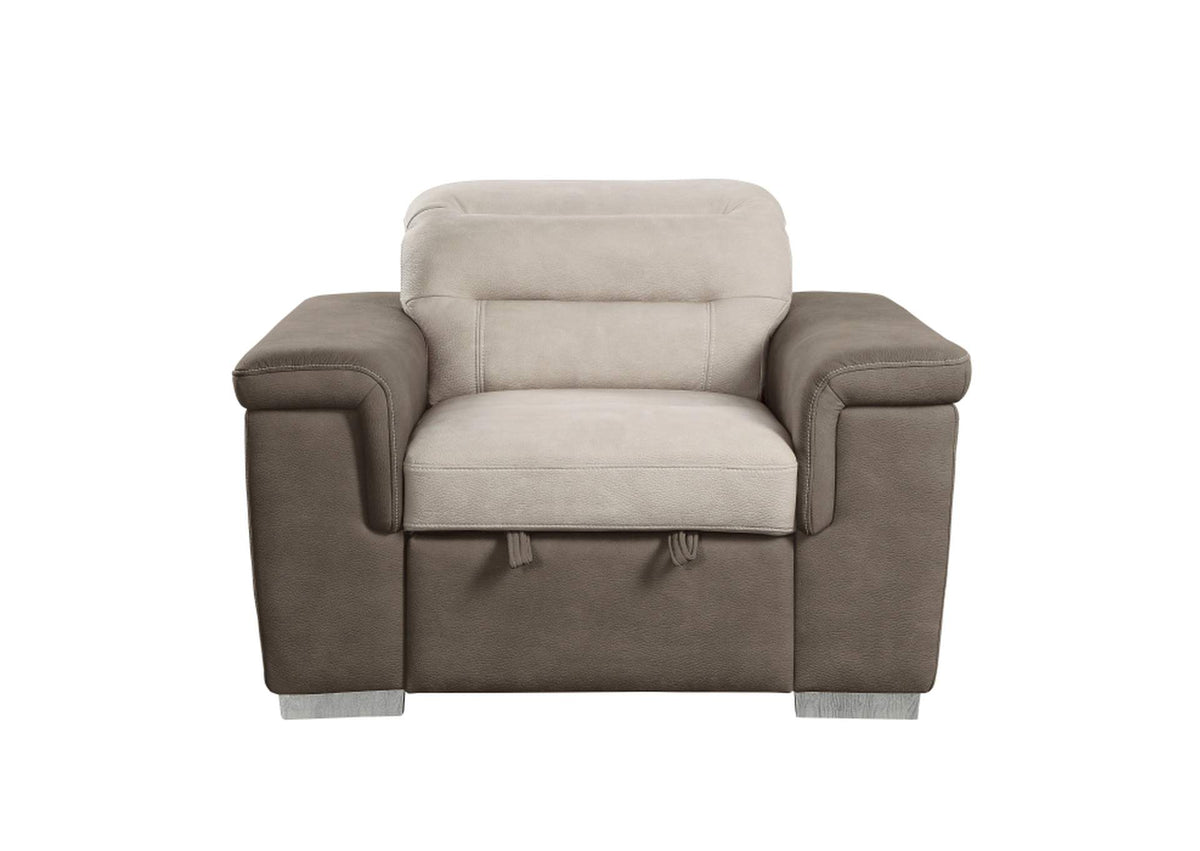 9808-1 Alfio Chair with Pull-out Ottoman