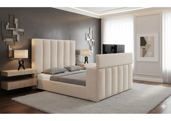 SERENITY-BUFF-QB_W_SPKR_TV_LIFT_FP SERENITY BUFF QUEEN BED WITH SPEAKER TV LIFT AND FIREPLACE