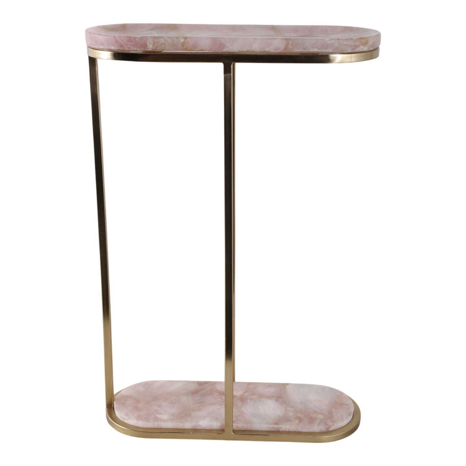 24" Eagar Quartz Accent Table - Pink
