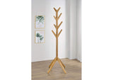 983271 Margaret Solid Wood Coat Rack Clothing Hanger Natural Oak