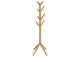 983271 Margaret Solid Wood Coat Rack Clothing Hanger Natural Oak