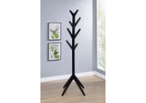 983272 Margaret Solid Wood Coat Rack Clothing Hanger Black