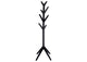 983272 Margaret Solid Wood Coat Rack Clothing Hanger Black