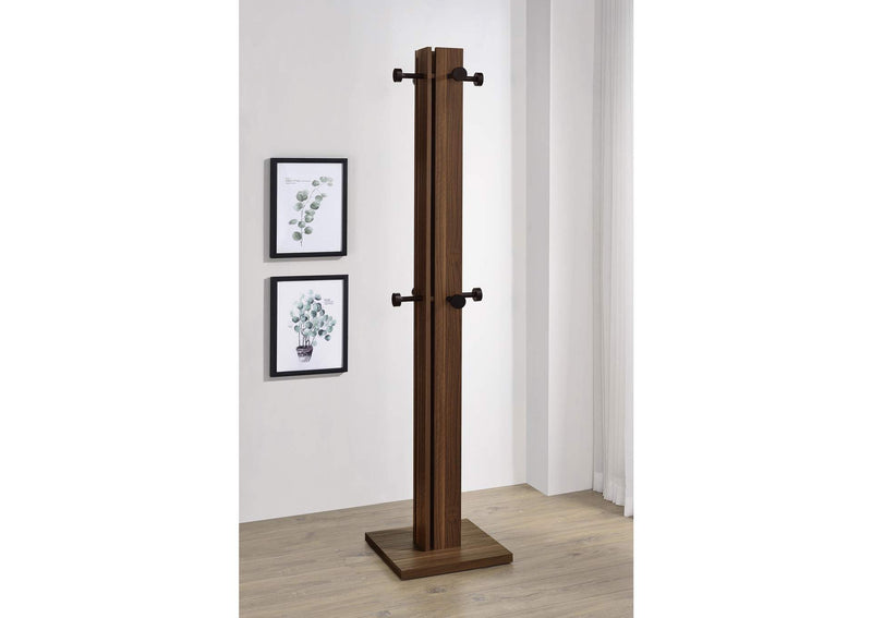 983281 Rikkie Engineered Wood Coat Rack Walnut
