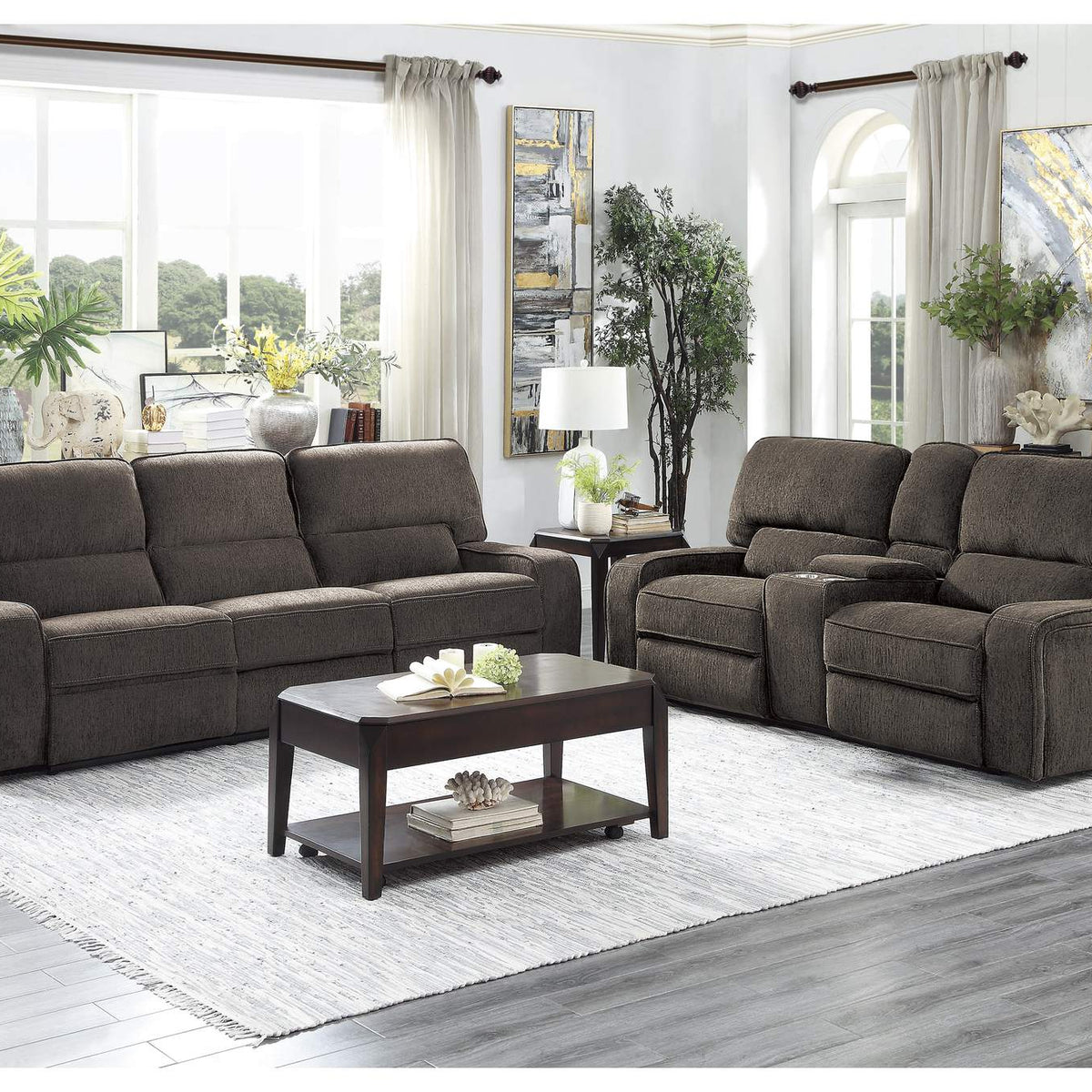 9849CH-3 Borneo Double Reclining Sofa