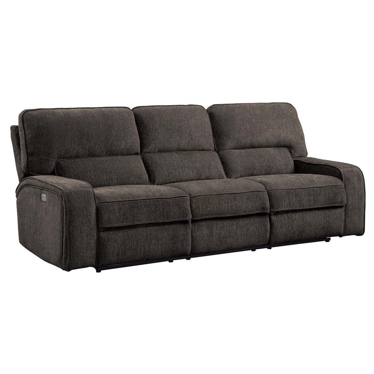 9849CH-3PWH Borneo Power Double Reclining Sofa with Power Headrests and USB Ports