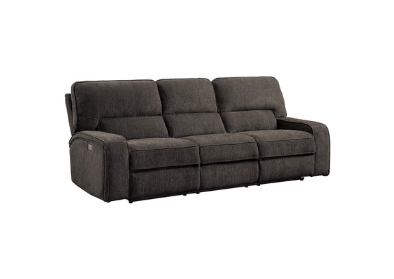 9849CH-3PWH Borneo Power Double Reclining Sofa with Power Headrests and USB Ports