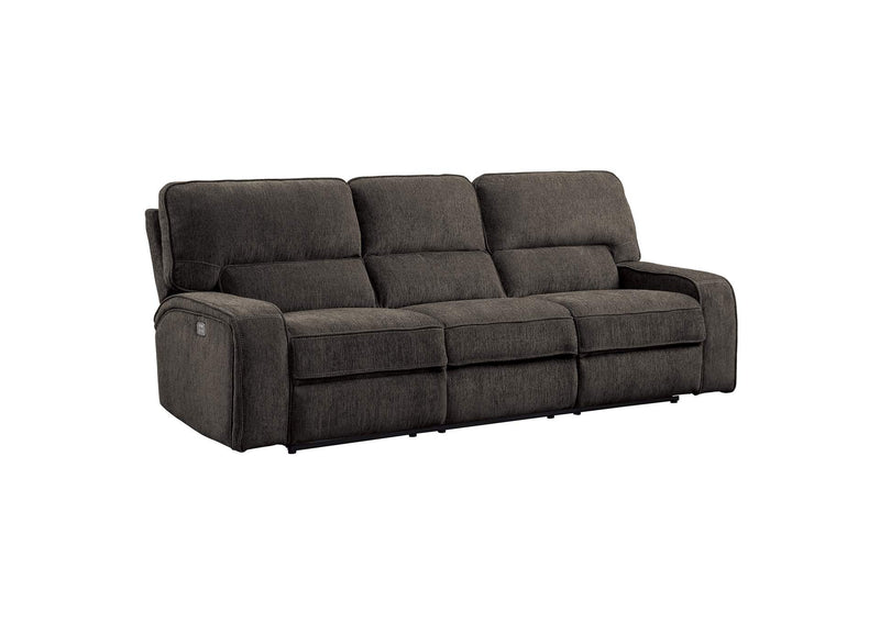 9849CH-3PWH Borneo Power Double Reclining Sofa with Power Headrests and USB Ports