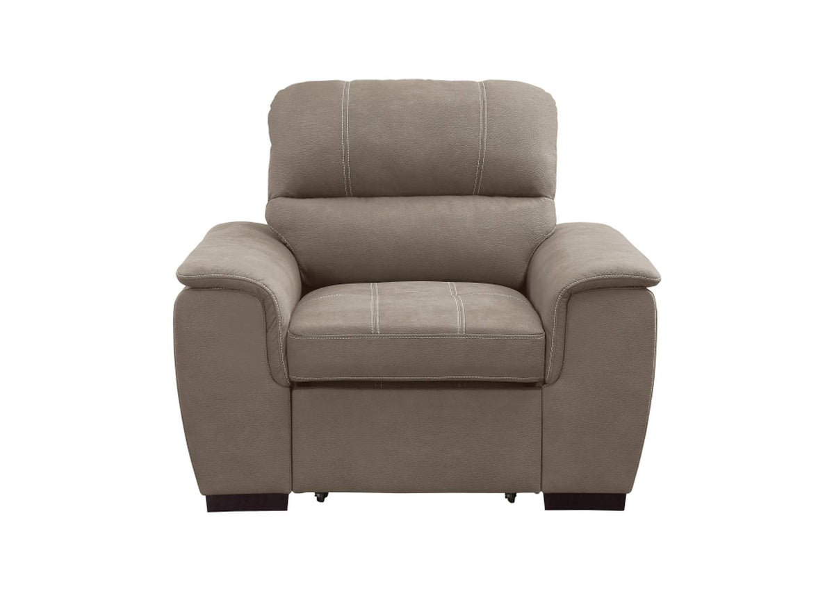 9858TP-1 Andes Chair with Pull-out Ottoman