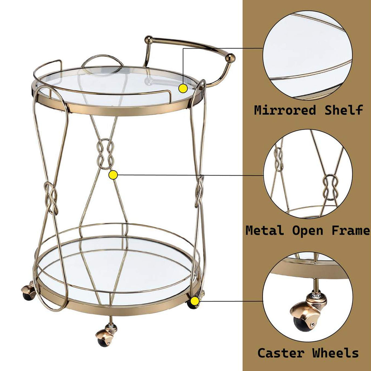 98940 Zekera Serving Cart