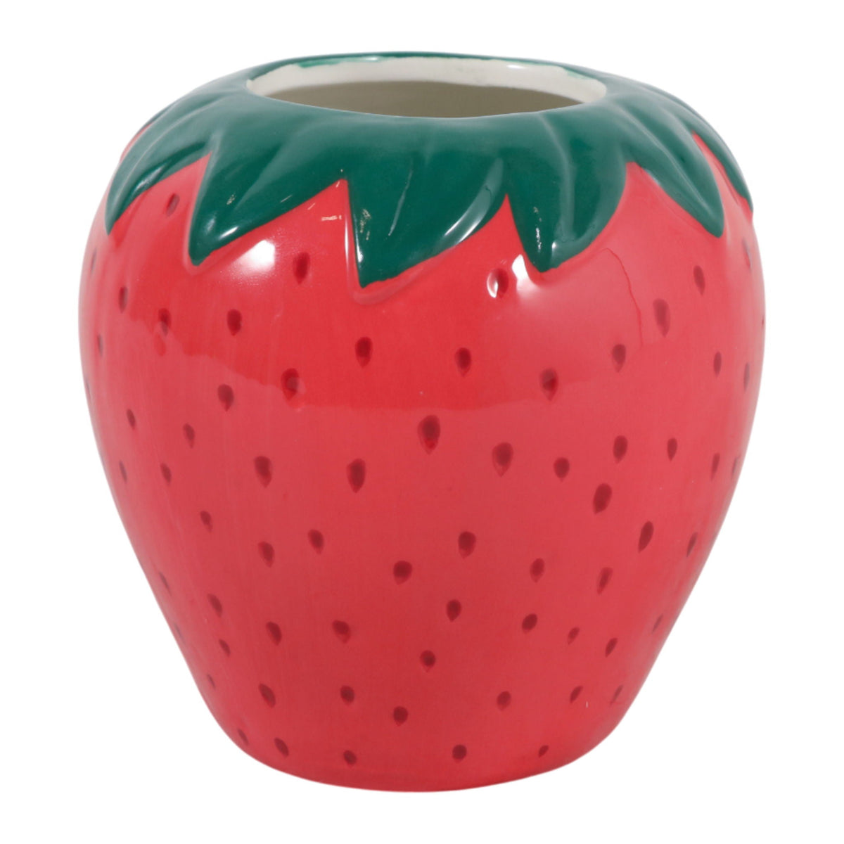 4" Strawberry Pencil Cup - Red