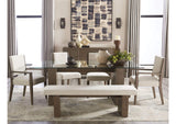 FQBM64B Oakland Upholstered Arm Chair In Brunette (Set of 2)