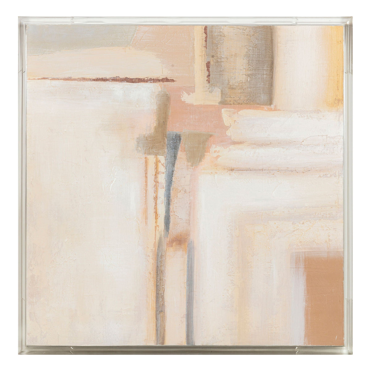 Enfield Acrylic Frame Handpainted Wall Art - Multi