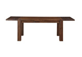 3F4161 Meadow Solid Wood Extending Dining Table In Brick Brown