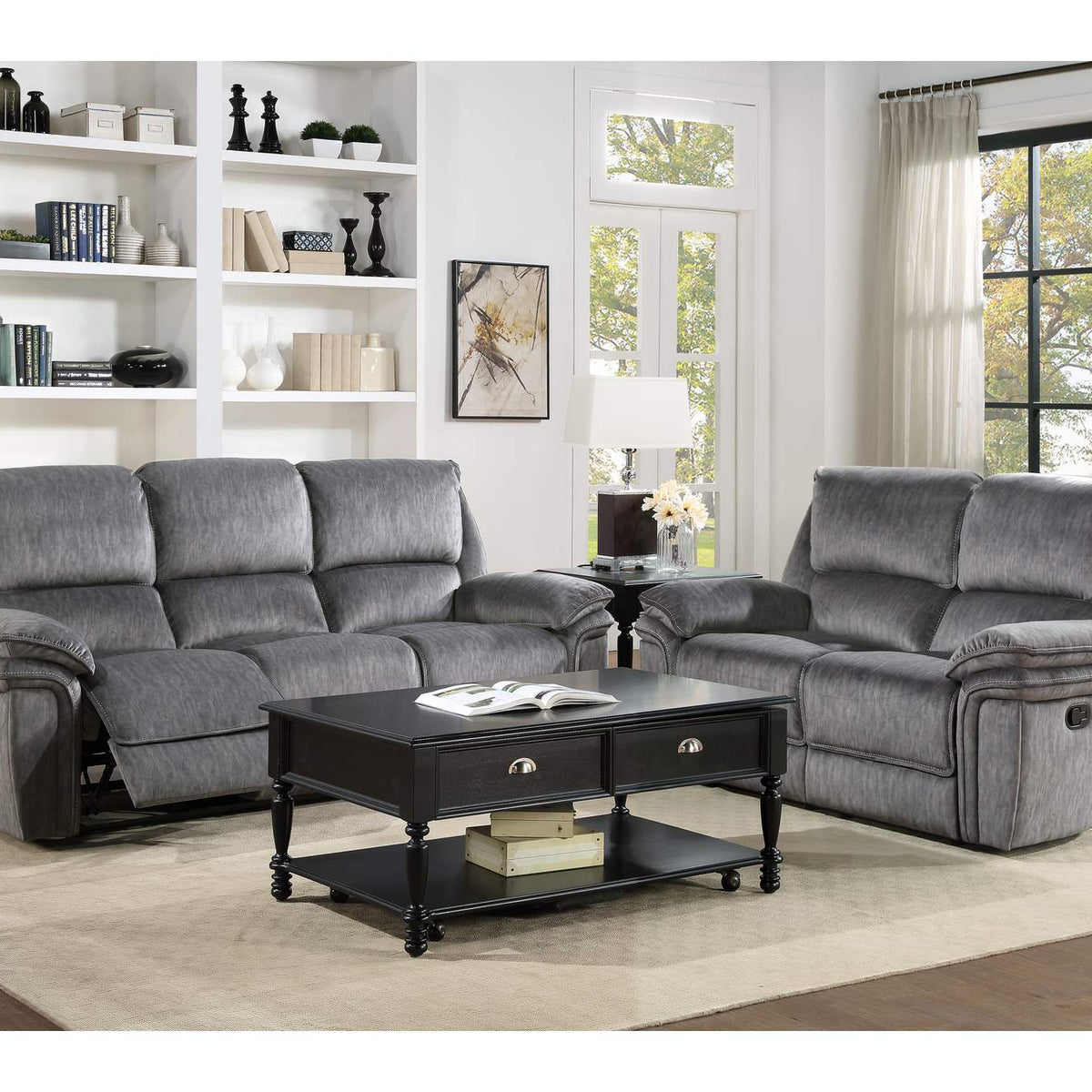 9913-2WC Muirfield Double Reclining Love Seat