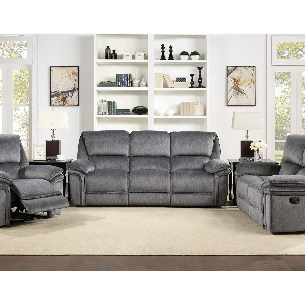 9913-2WC Muirfield Double Reclining Love Seat