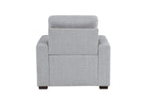9916GY-1 McCafferty Chair with Pull-out Ottoman