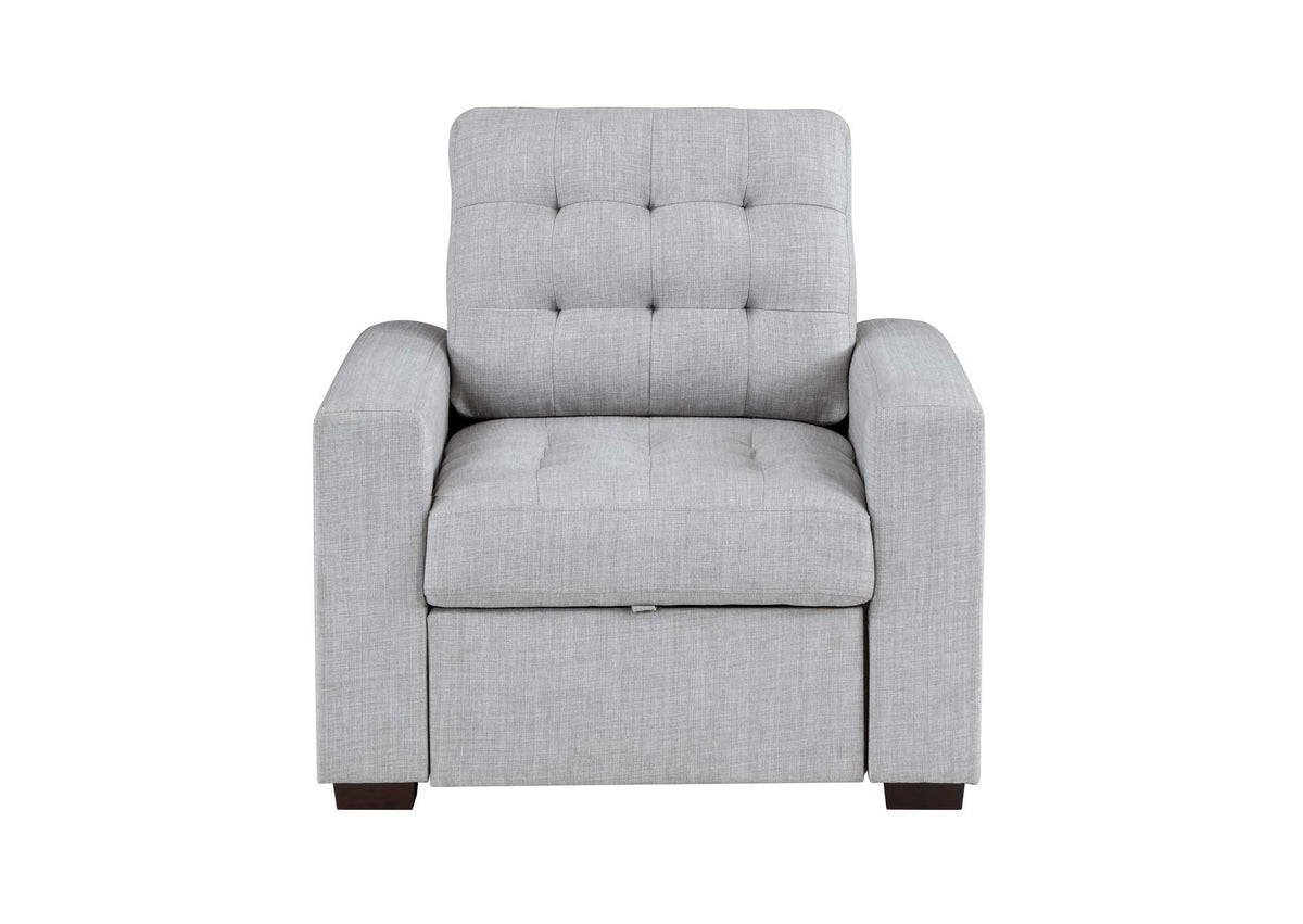 9916GY-1 McCafferty Chair with Pull-out Ottoman