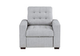 9916GY-1 McCafferty Chair with Pull-out Ottoman