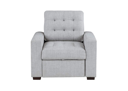 9916GY-1 McCafferty Chair with Pull-out Ottoman