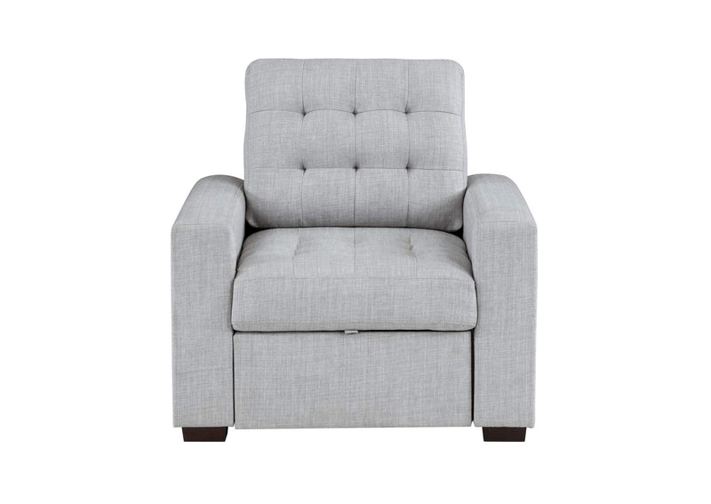 9916GY-1 McCafferty Chair with Pull-out Ottoman