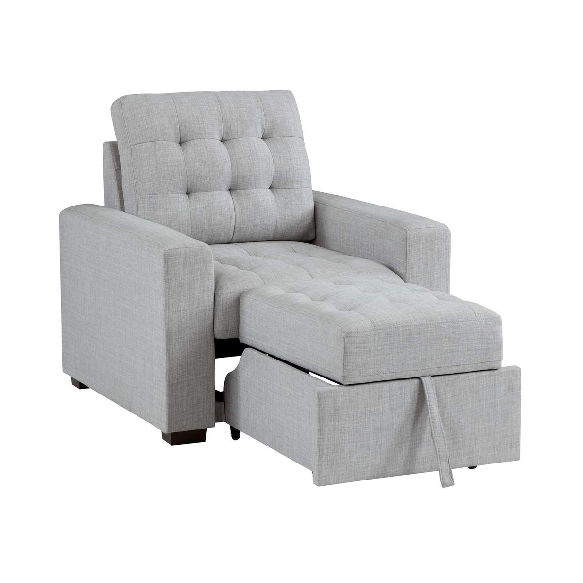 9916GY-1 McCafferty Chair with Pull-out Ottoman