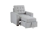 9916GY-1 McCafferty Chair with Pull-out Ottoman