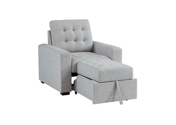 9916GY-1 McCafferty Chair with Pull-out Ottoman