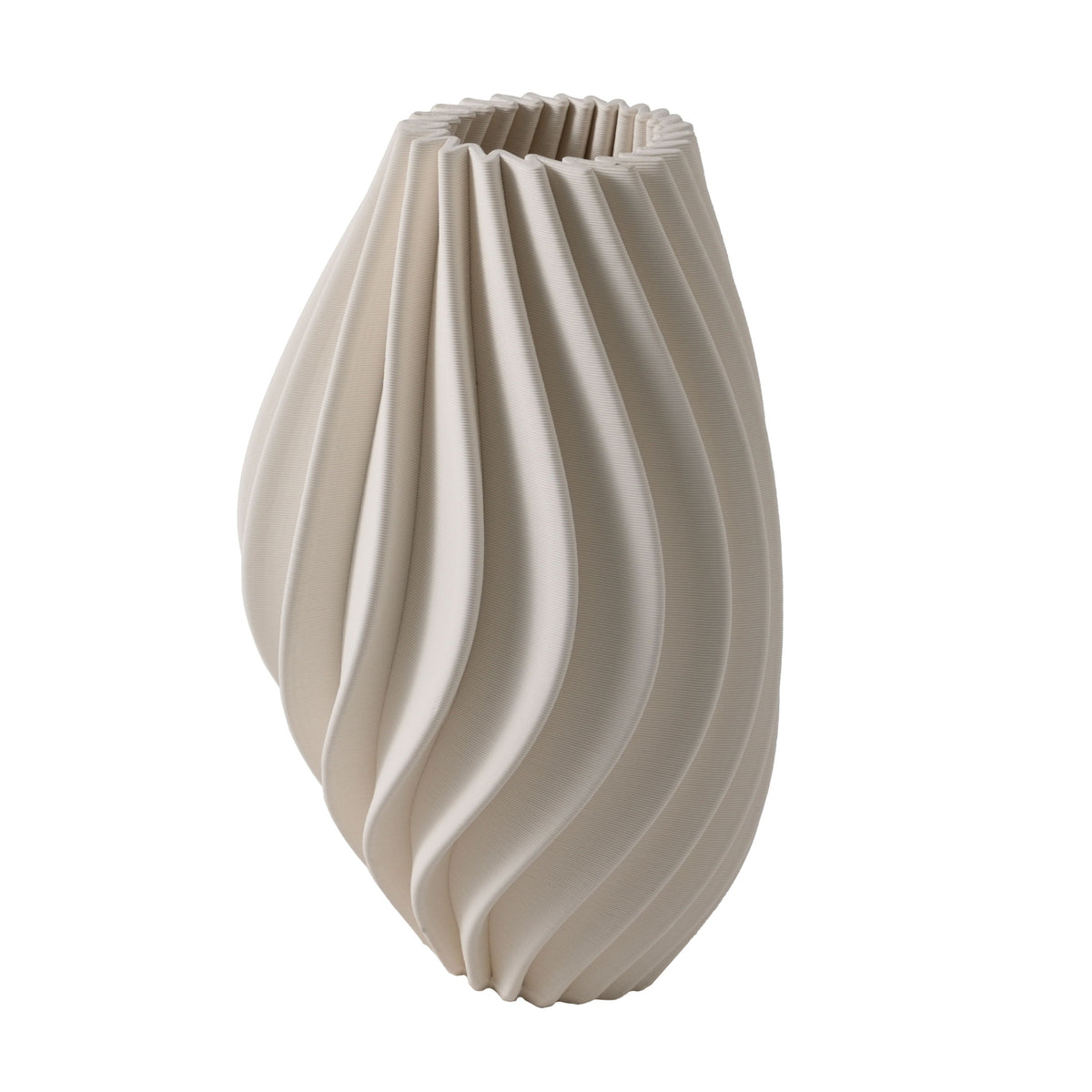 Ethereal Small 3D Printed Vase - Ivory