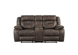 9989DB-2 Hill Double Reclining Love Seat with Center Console