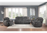 9989GY-3 Madrona Hill Double Reclining Sofa