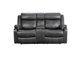 Yerba Double Lay Flat Reclining Love Seat with Center Console