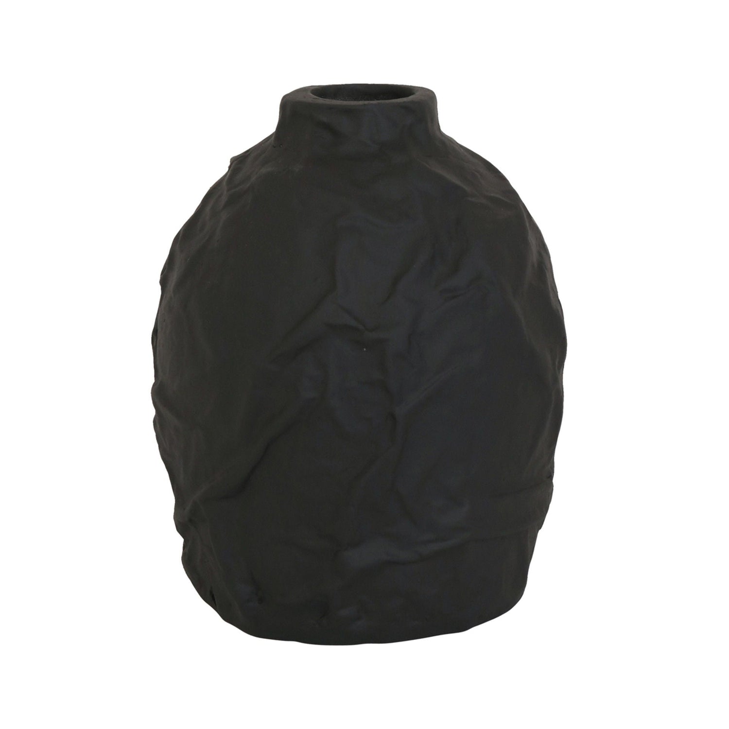 9" Cleo Small Ecomix Vase - Black
