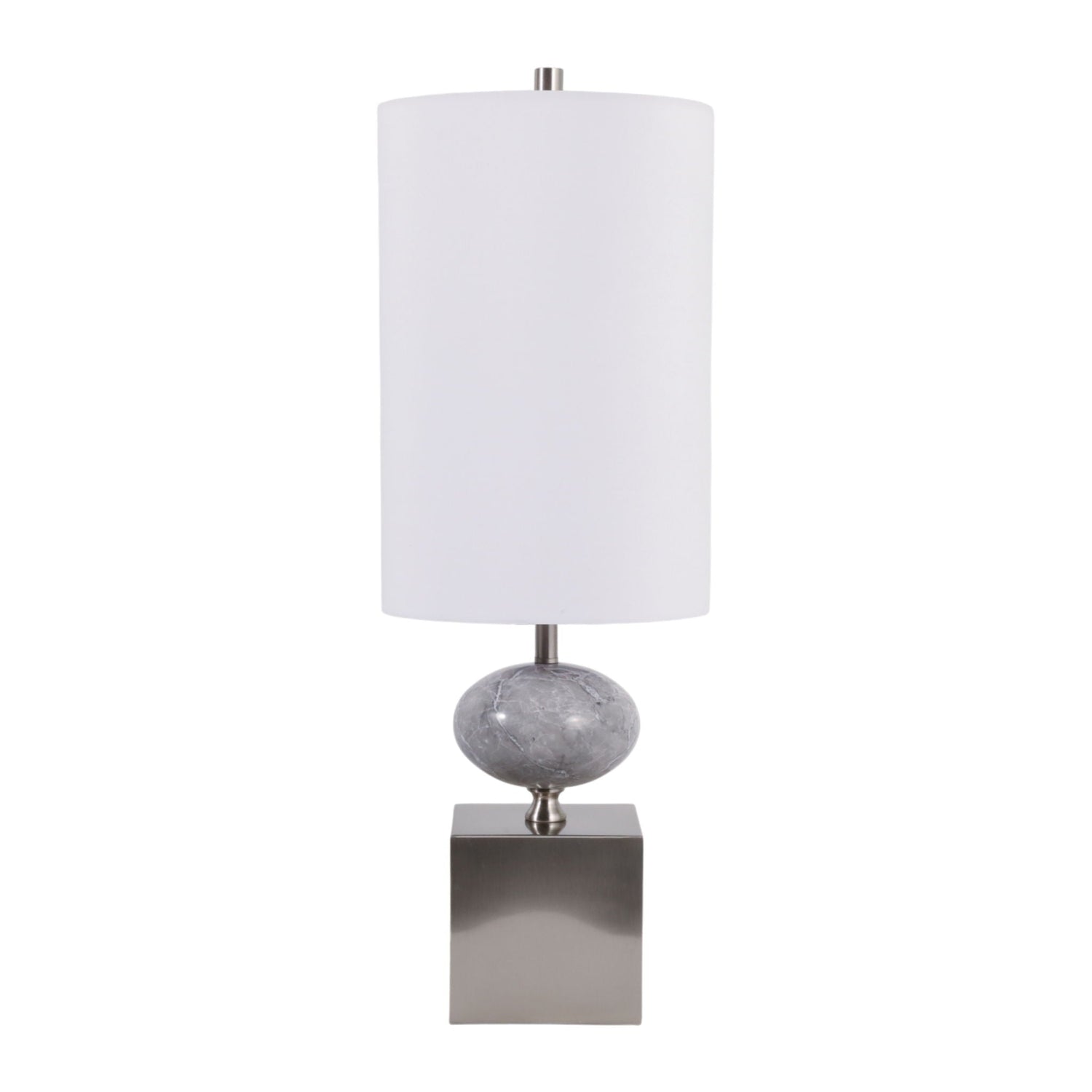 26" Halifax Marble Table Lamp - Gray