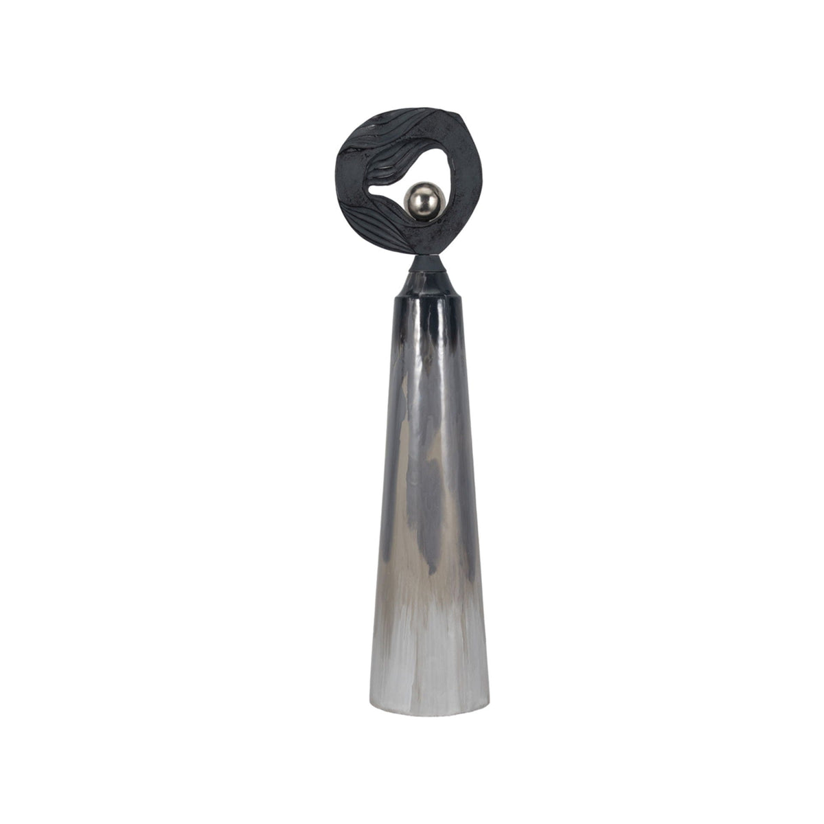 42" Zelina Large Floor Bottle - Silver