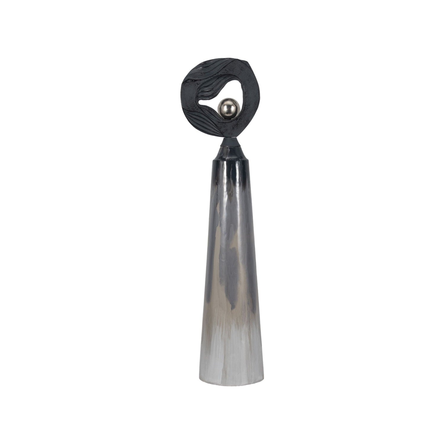 42" Zelina Large Floor Bottle - Silver