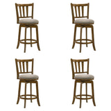 Wren - Modern Farmhouse Swivel Wood Counter Height Kitchen Bar Stool