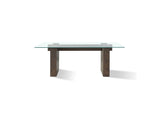FQBM60 Oakland Glass Table In Brunette