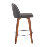 Tintori - Fixed - Height Counter Stool - Round Chrome Footrest (Set of 2)