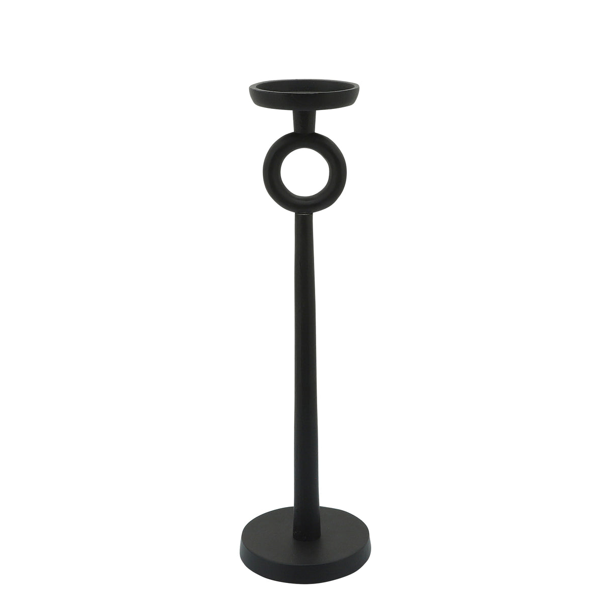 Metal Candle Holder 17" - Black