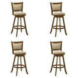 Aiden - Modern Farmhouse Swivel Wood Bar Height Kitchen Bar Stool