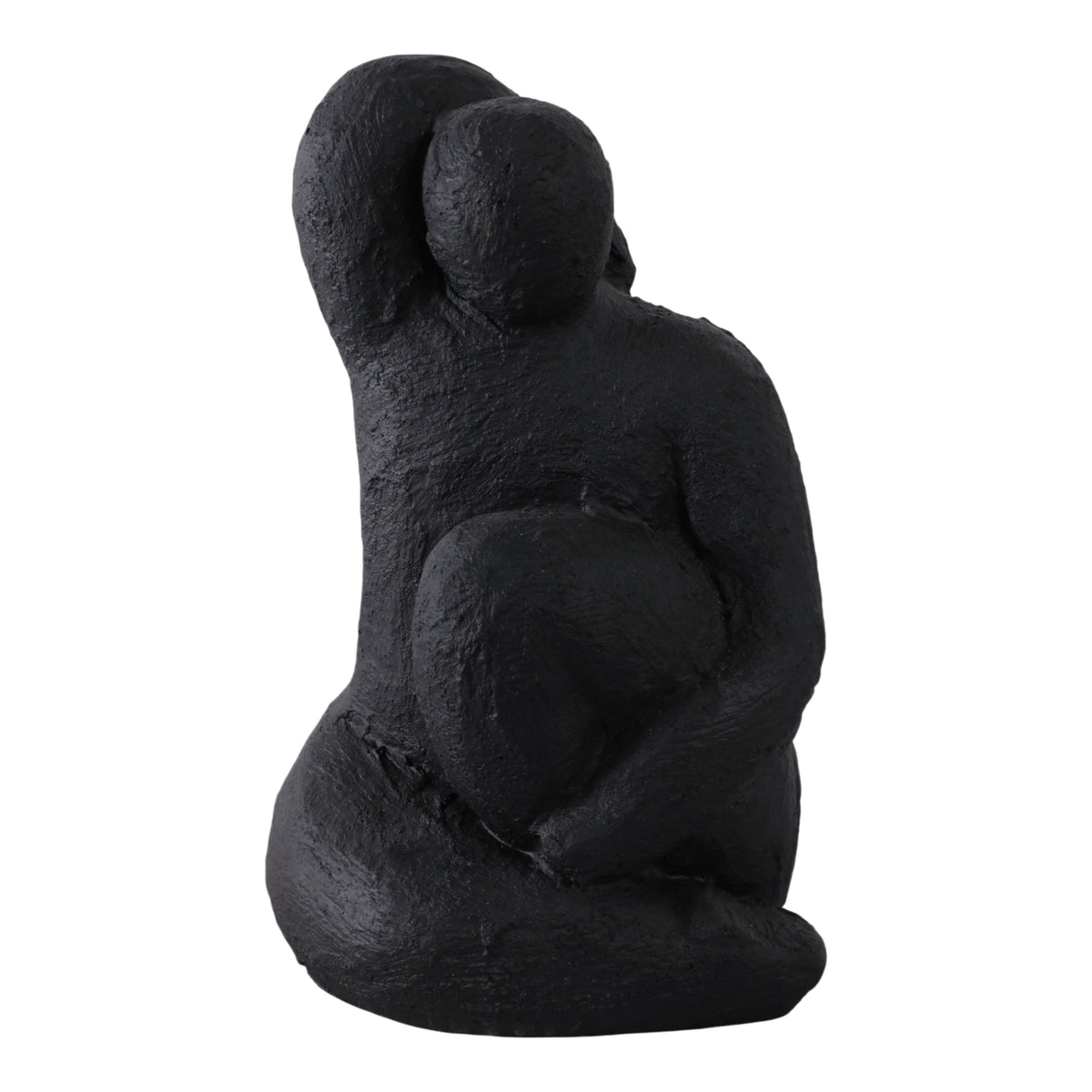 Raised Arm Posing Figure - Black