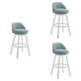 Erika - Modern Transitional Swivel Wood Bar Height Kitchen Bar Stool