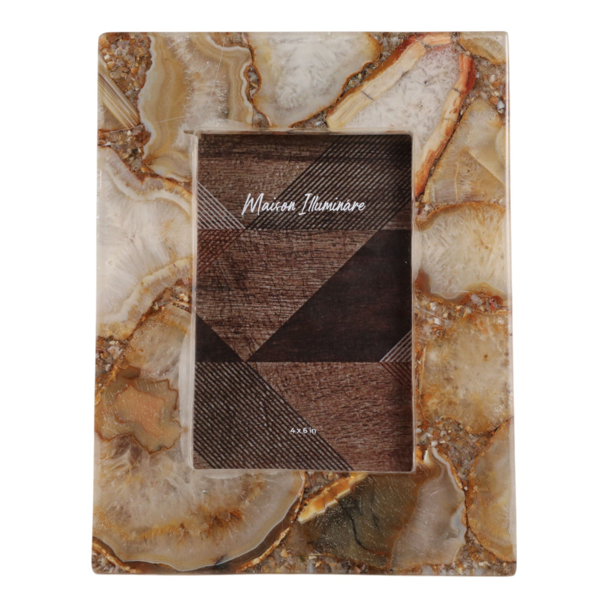 4" x 6" Golden Agate Photo Frame - Tan