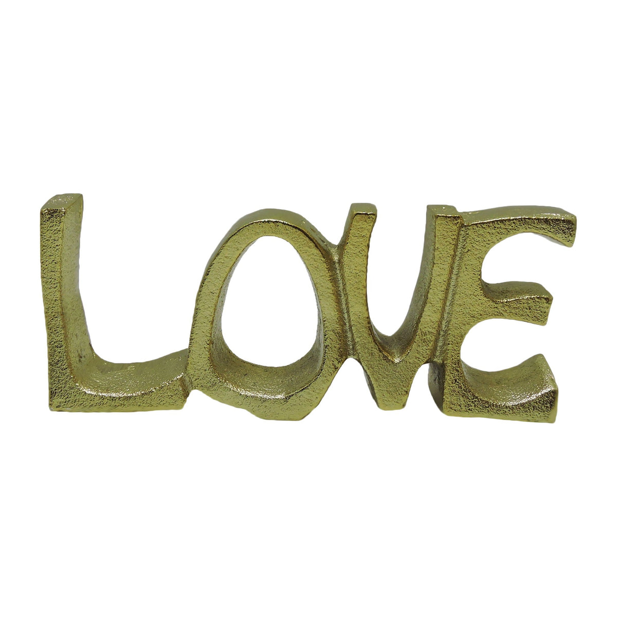 Metal 8" Love Sign - Gold