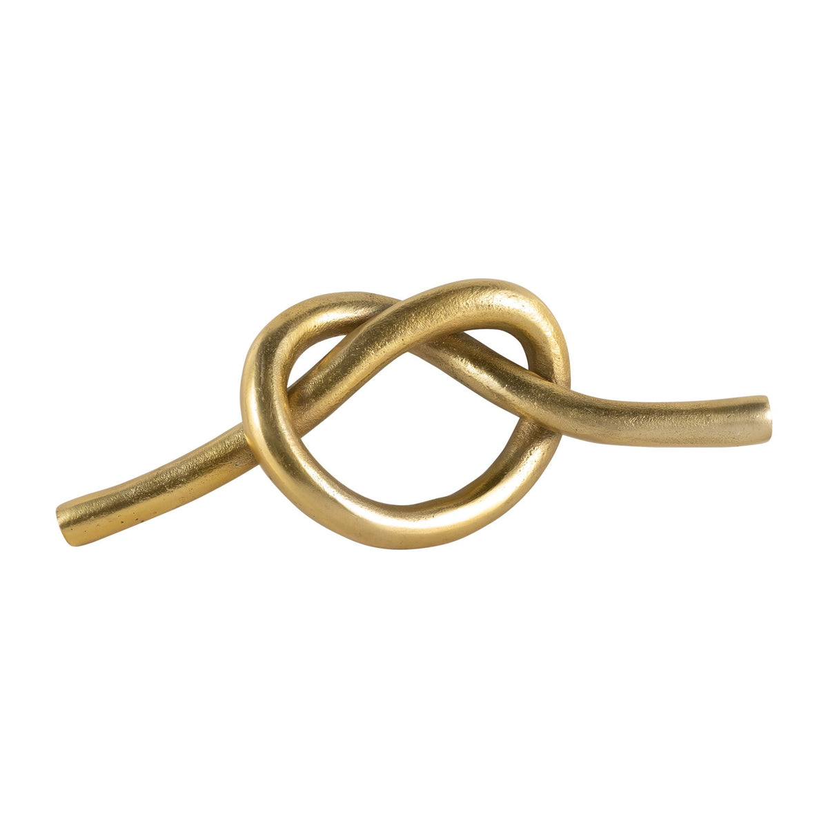Metal Single Knot Deco 12" - Gold